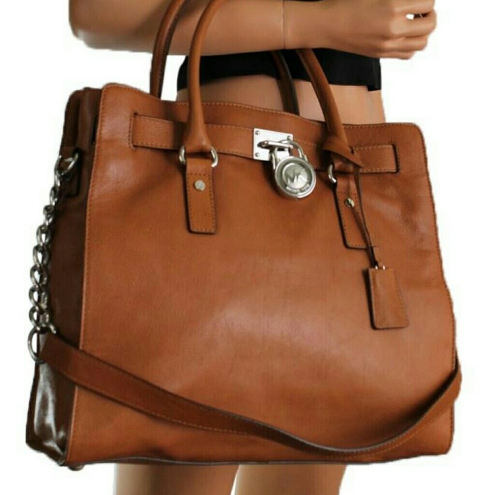 Michael kors large tan hamilton